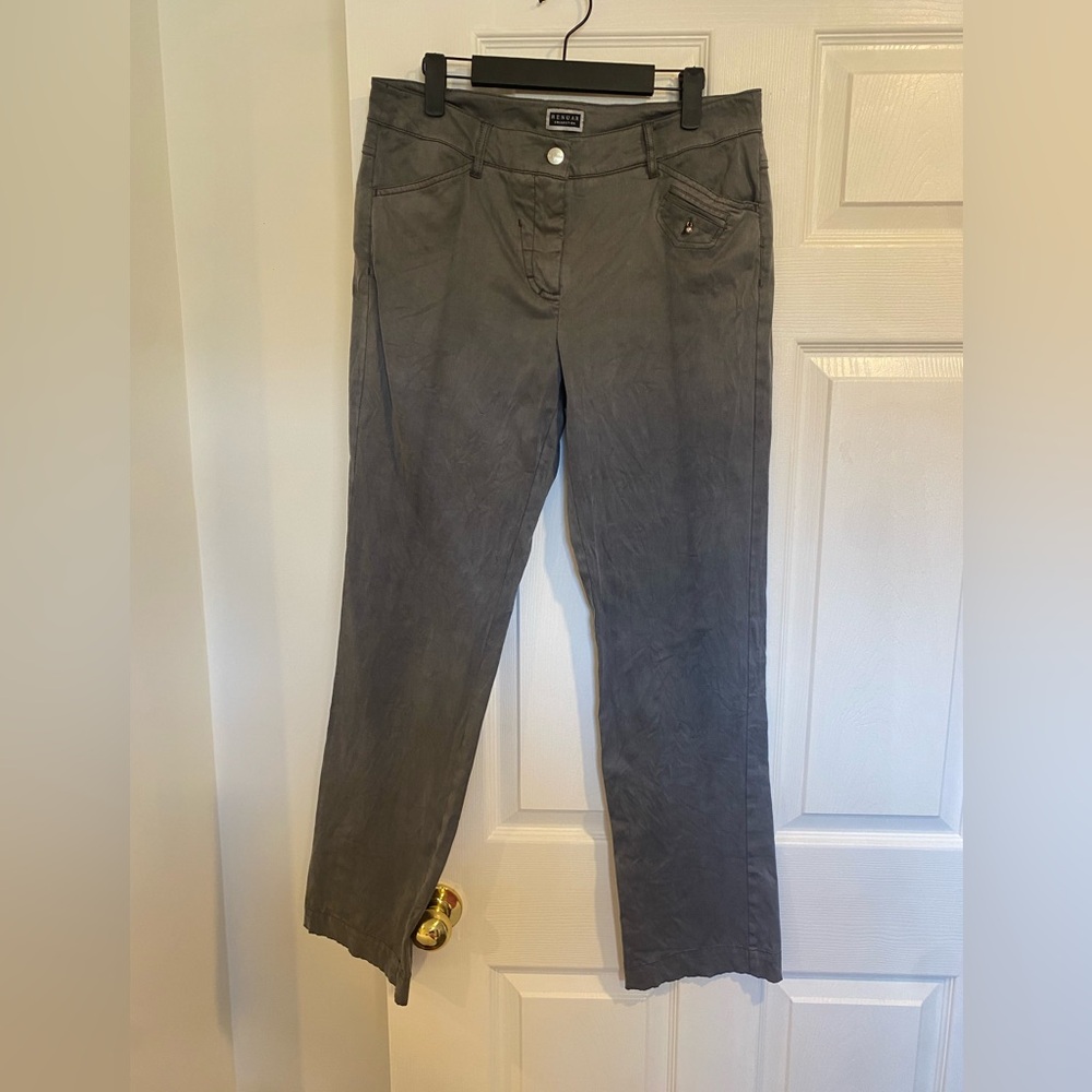 🌷Renuar Collection Grey Straight-Leg Pants Women’s Size 10 3/$30